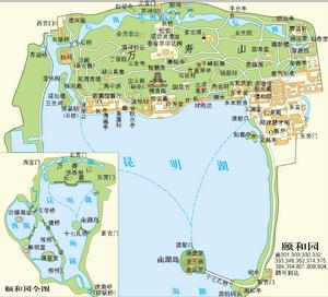 萬壽山頤和園景區地圖