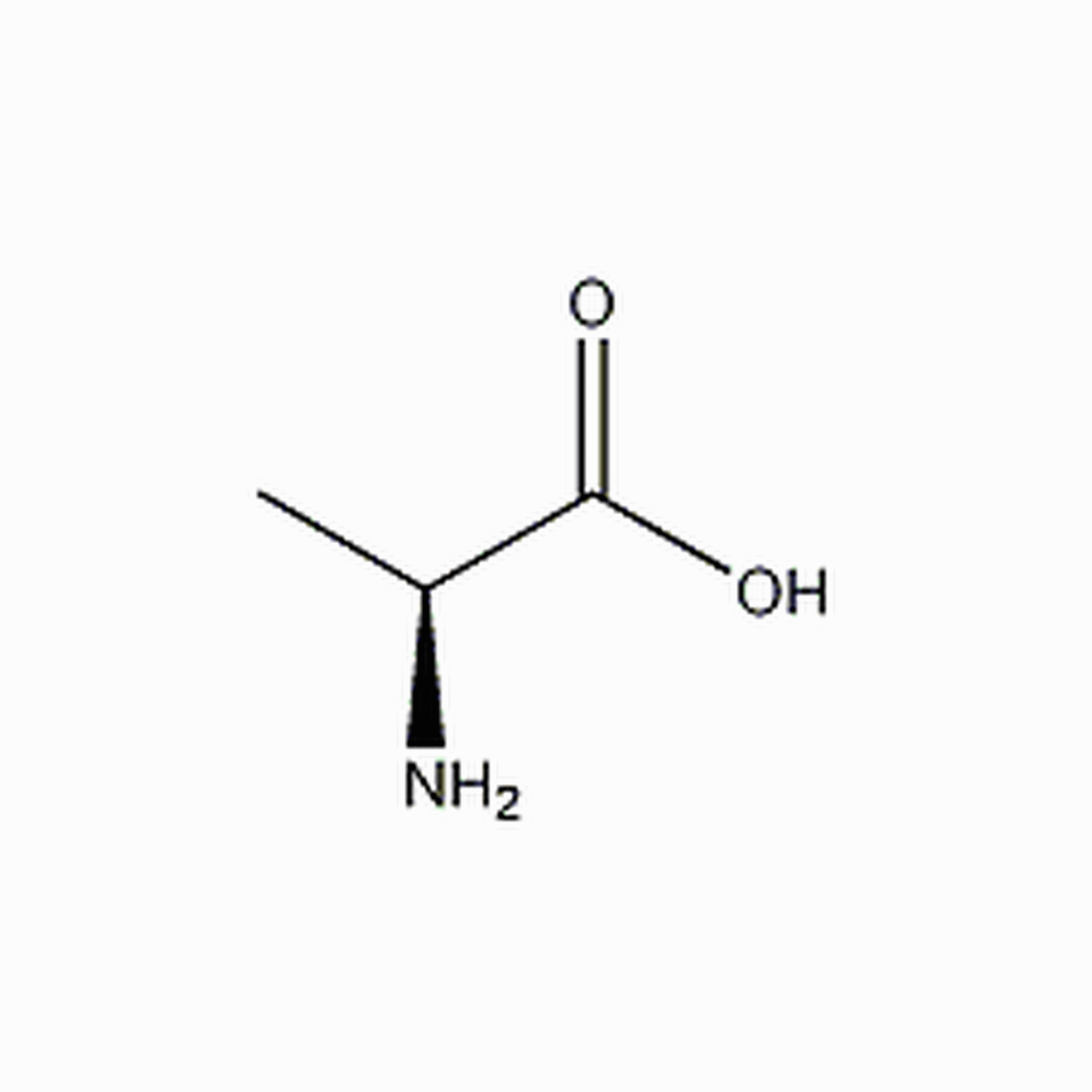 L-丙氨酸結構式