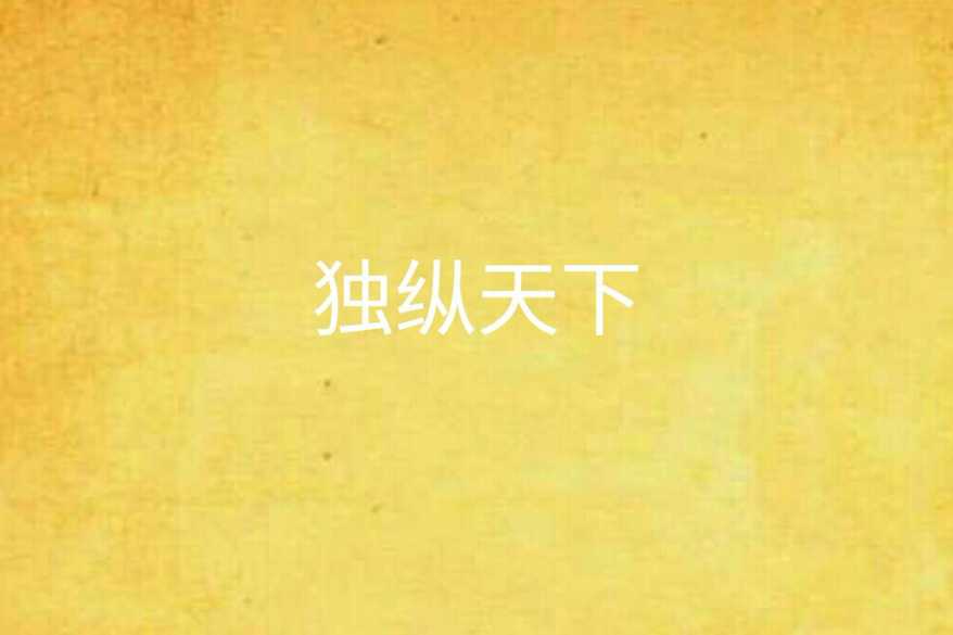 獨縱天下 獨縱天下