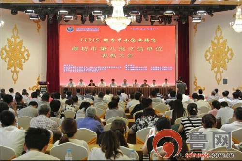 濰坊市舉行第八批立信單位表彰大會
