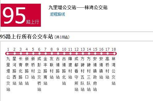 成都公交95路 成都公交95路
