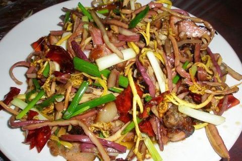 蕨菜炒鴨肉 蕨菜炒鴨肉