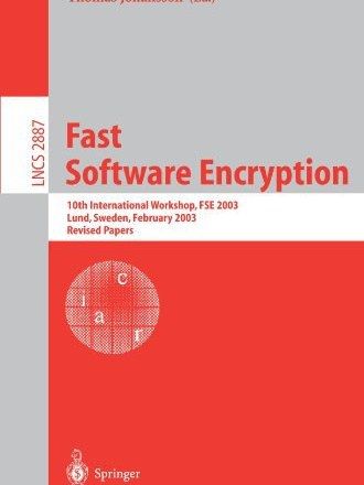 Fast Software Encryption Fast Software Encryption
