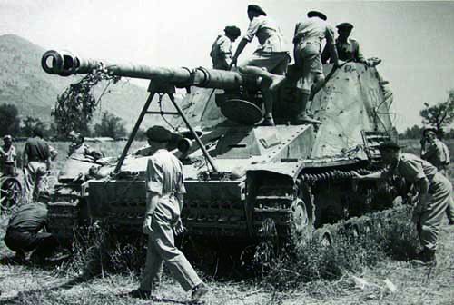 英軍繳獲的犀牛自行反坦克炮