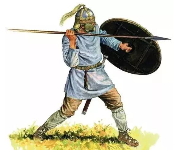 哥特軍隊中的步兵 主要由過去的羅馬地方軍戶後裔擔任