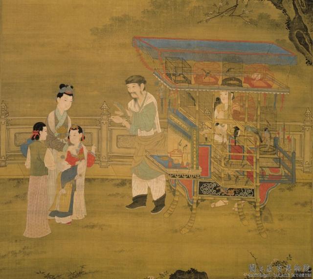 春景貨郎圖(貨郎圖(元代佚名創作繪畫)) 春景貨郎圖(貨郎圖(元代佚名創作繪畫))