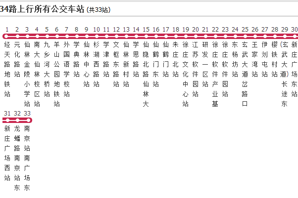 南京公交Y34路 南京公交Y34路