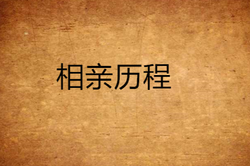 相親歷程 相親歷程