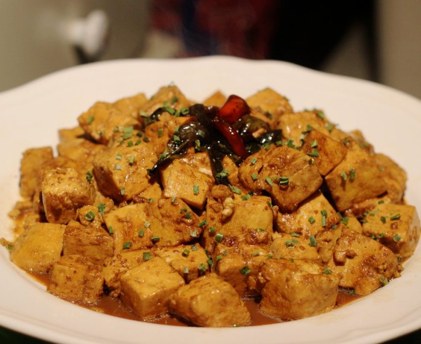 蔥油燒豆腐 蔥油燒豆腐