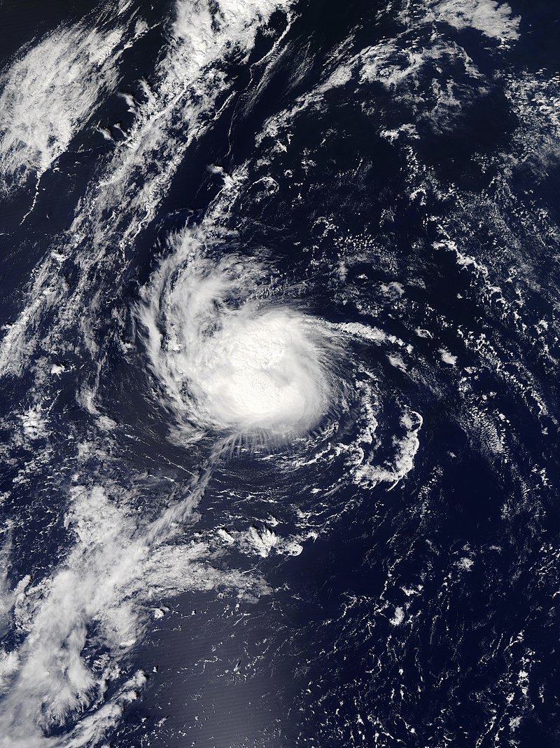 熱帶風暴加布里埃爾 衛星雲圖