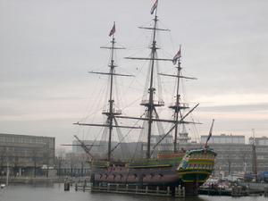 商船“阿姆斯特丹號”模型