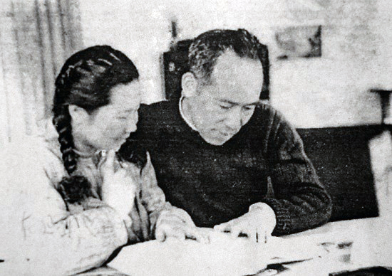 李卓然與夫人合影（1955）