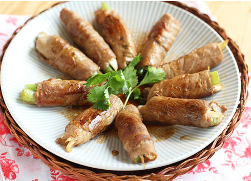 豬肉青菜卷 豬肉青菜卷
