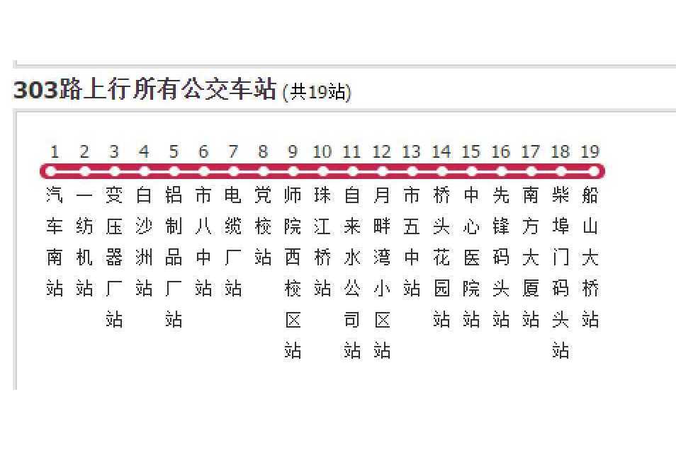 衡陽公交303路 衡陽公交303路
