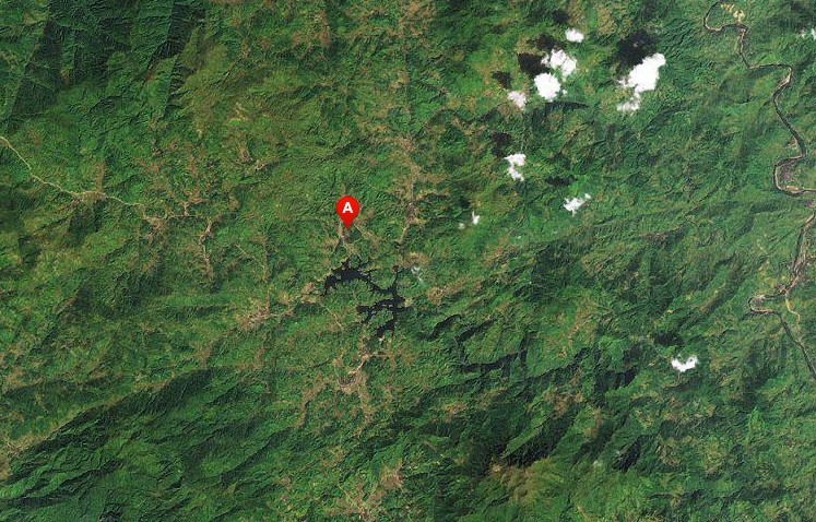 官田村地貌衛星圖
