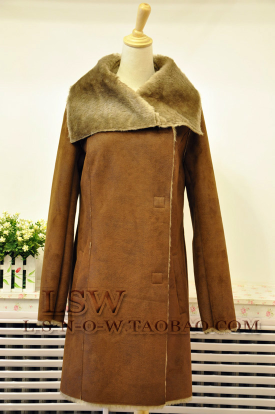 高檔麂皮絨的大衣外套，非常保暖