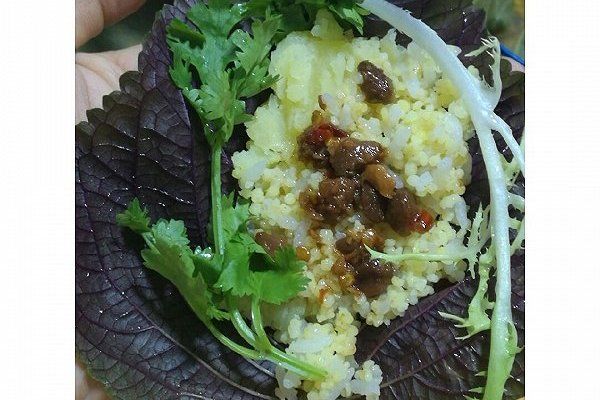 紫蘇葉香飯包