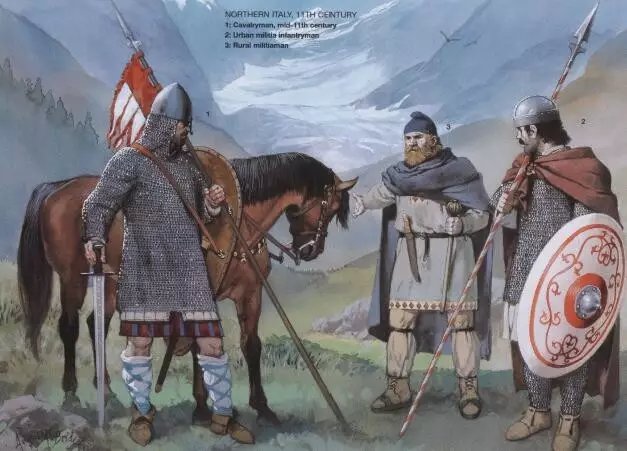 以倫巴第人為首的北義大利騎兵