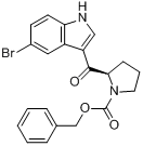 (R)-2-[（5-溴-1H-吲哚-3-基）羰基]-1-吡咯烷甲酸苄酯