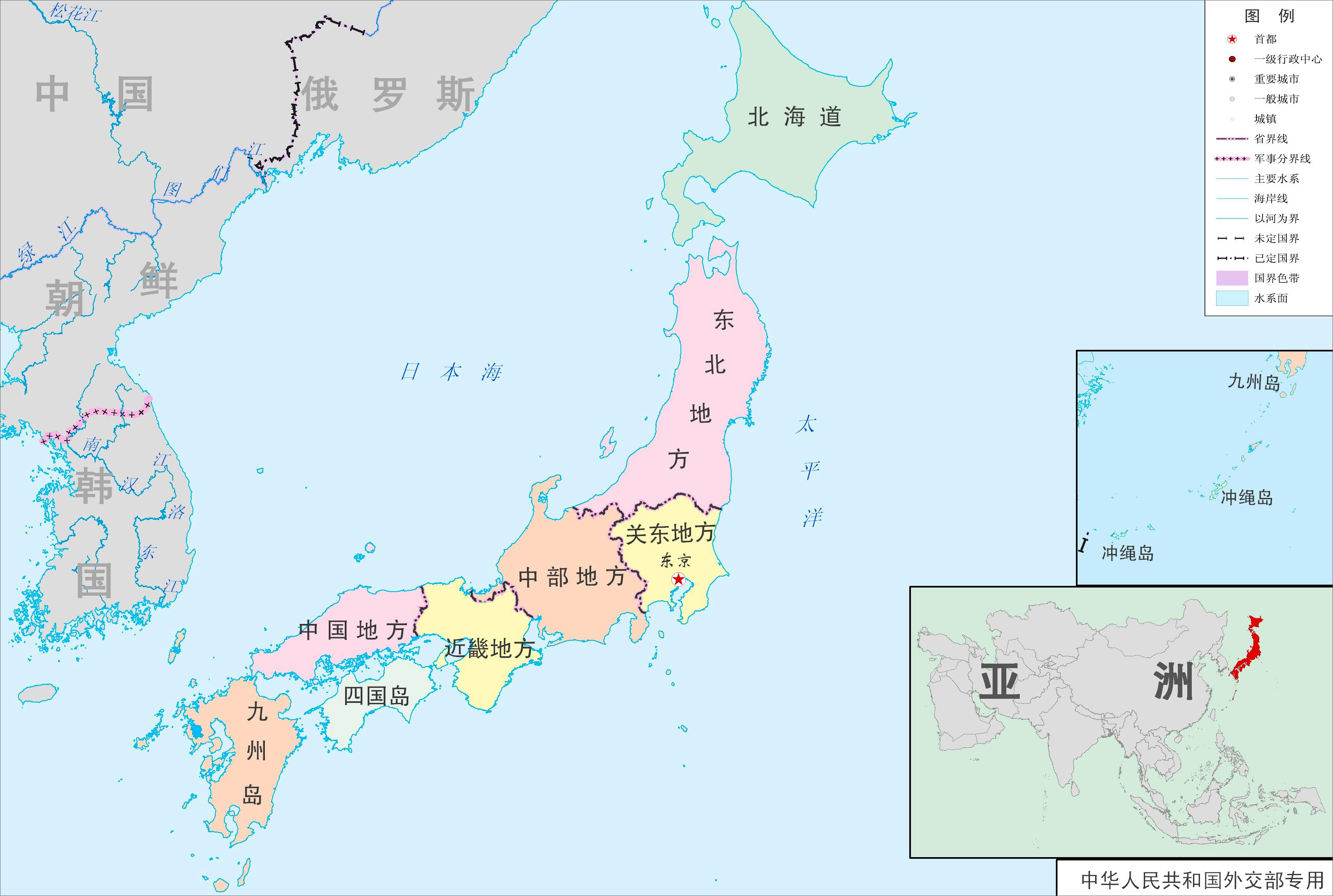 日本地區圖