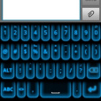 Blue Tech Keyboard Skin Blue Tech Keyboard Skin