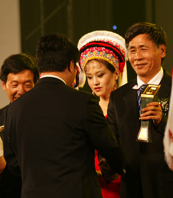 蔡煥松在第八屆中國攝影金像獎頒獎晚會上
