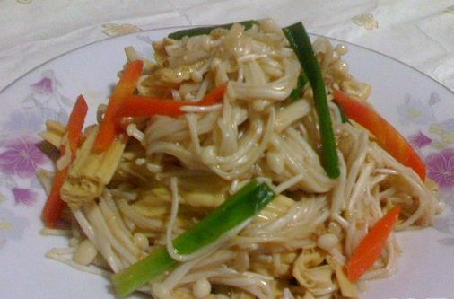 蔥油針菇 蔥油針菇