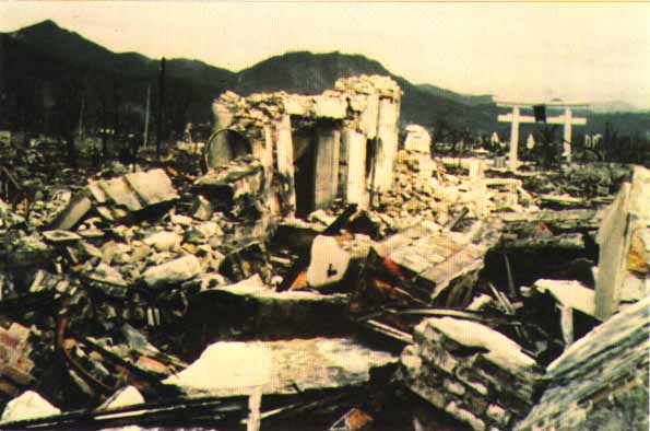 核子彈爆炸後的廣島