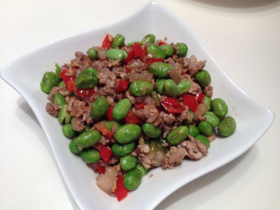 青豆炒碎肉 青豆炒碎肉