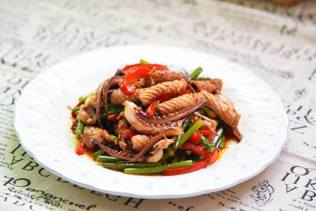 炒雙魷魚 炒雙魷魚