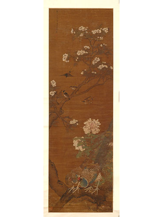 花鳥圖(清代鄒一桂創作的收藏於湖南省博物館的絹本設色畫) 花鳥圖(清代鄒一桂創作的收藏於湖南省博物館的絹本設色畫)