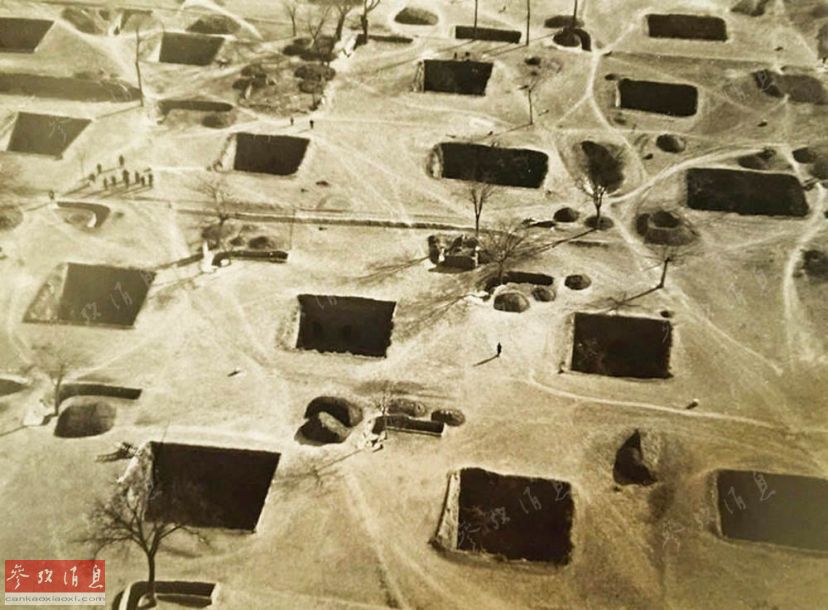 德國飛行員卡斯特在1936年航拍的地坑院照片