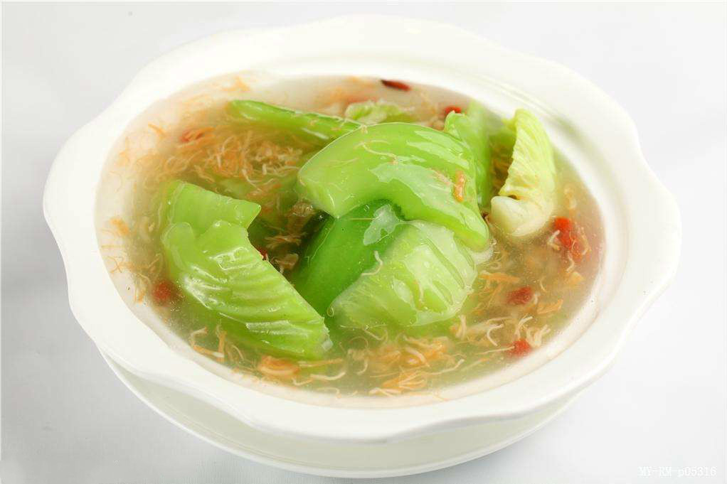 干貝扒蓋菜 干貝扒蓋菜