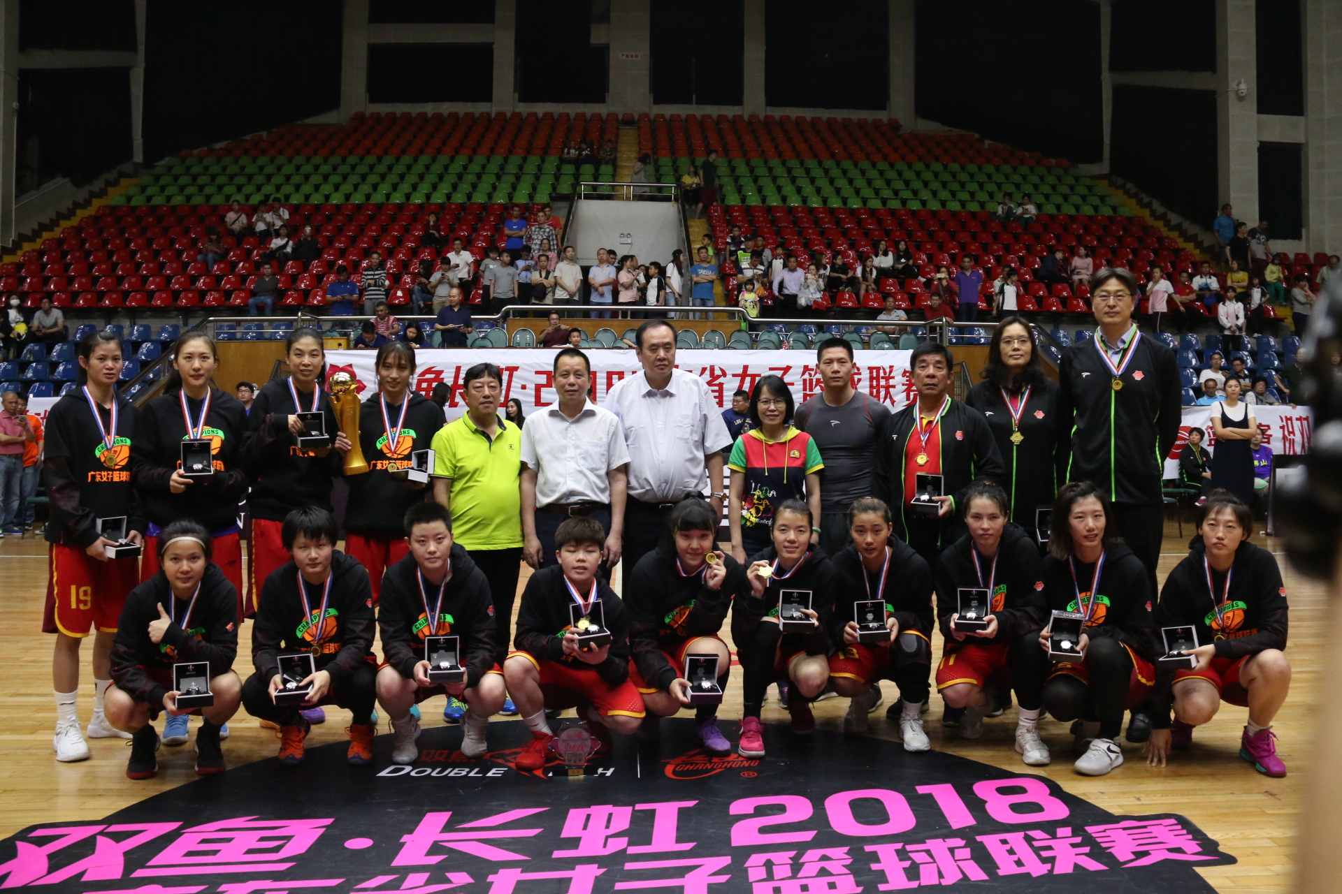 2018廣東省女子籃球聯賽冠軍：東莞隊