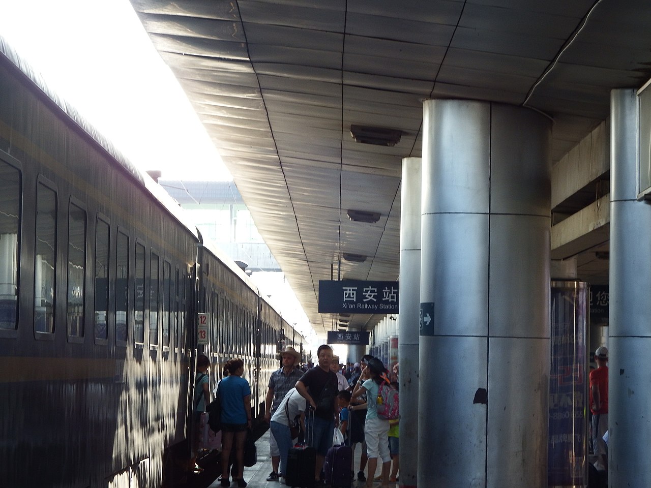 列車終到西安站