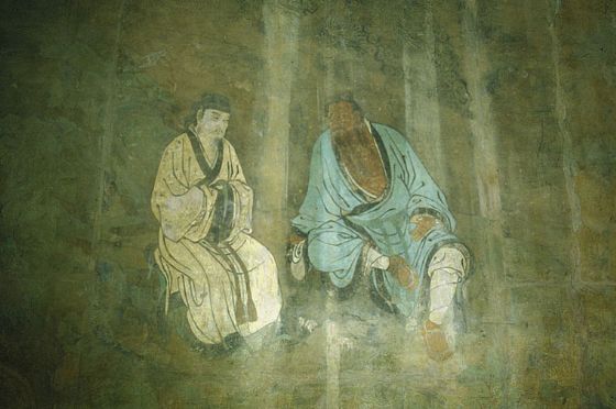 永樂宮壁畫鍾離漢度呂洞賓
