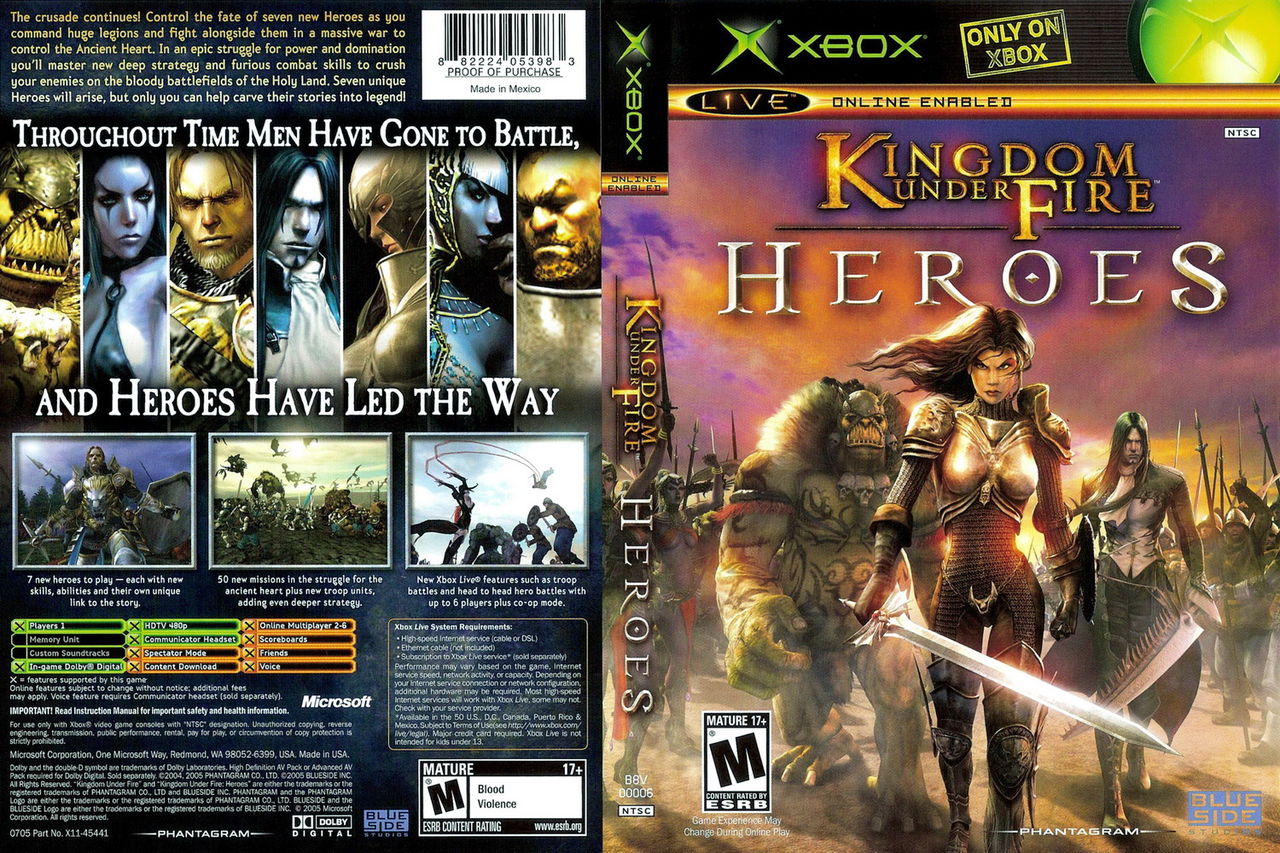XBOX《熾焰帝國：英雄》美版封面