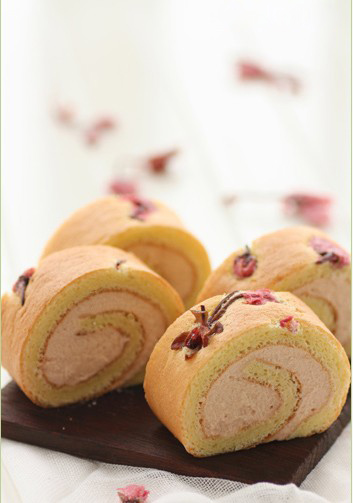 櫻花蛋糕卷