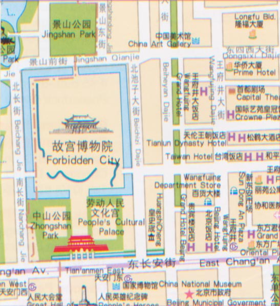 北京地圖(局部)