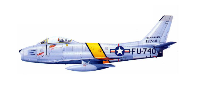 加布萊斯基和他的座機P-86