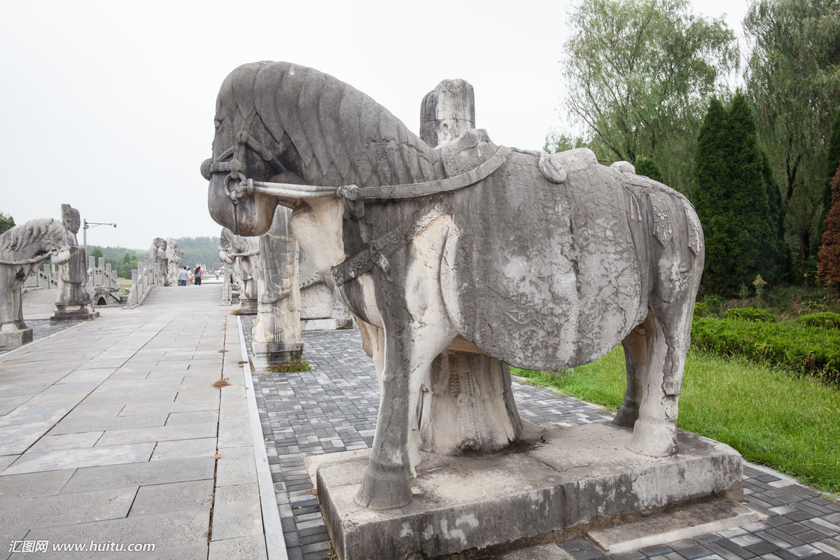 明祖陵石馬雕像