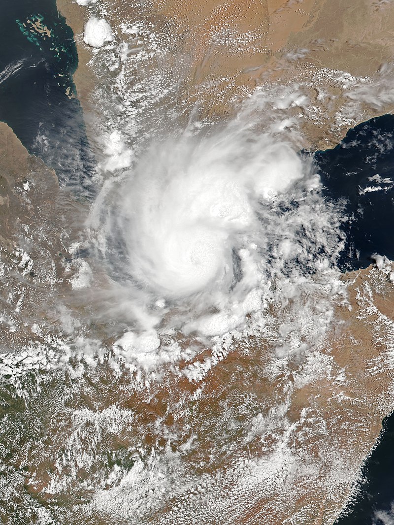 強氣旋風暴塞格爾 衛星雲圖