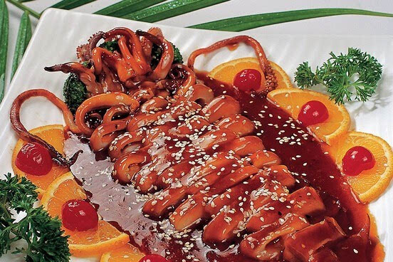 紅燒魷魚卷 紅燒魷魚卷