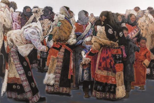 格桑花開(陸慶龍創作油畫作品) 格桑花開(陸慶龍創作油畫作品)