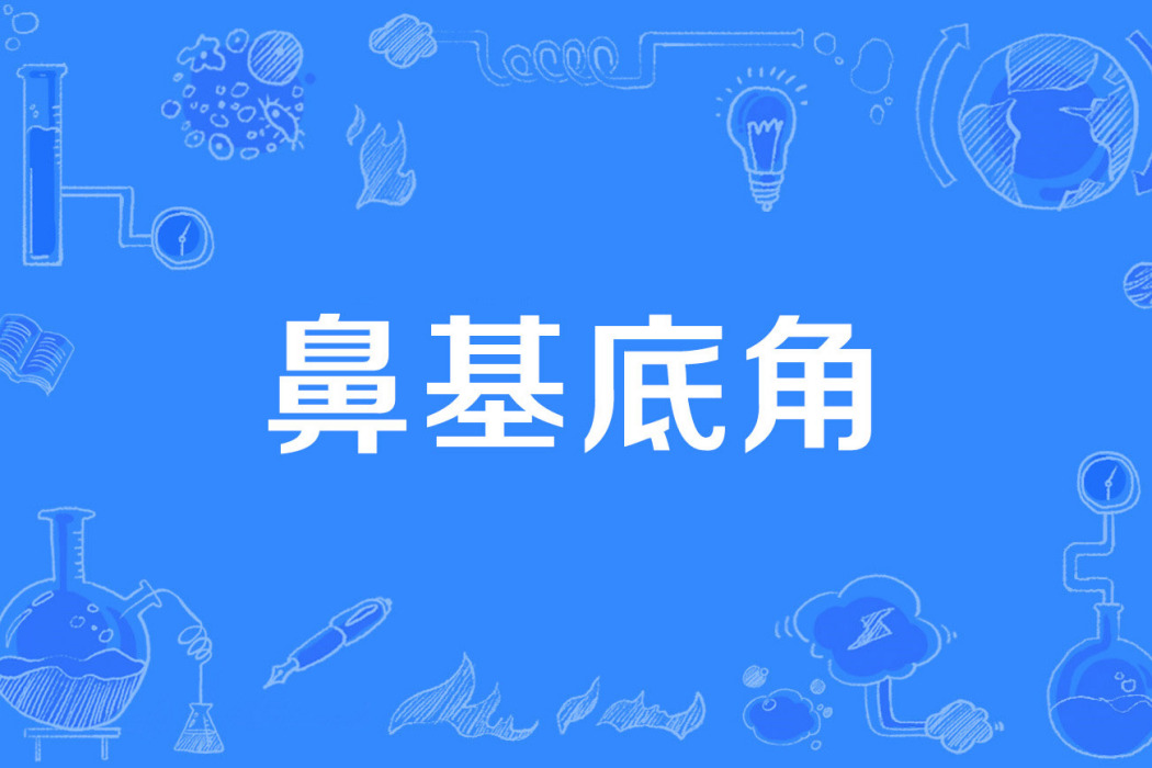 鼻基底角 鼻基底角