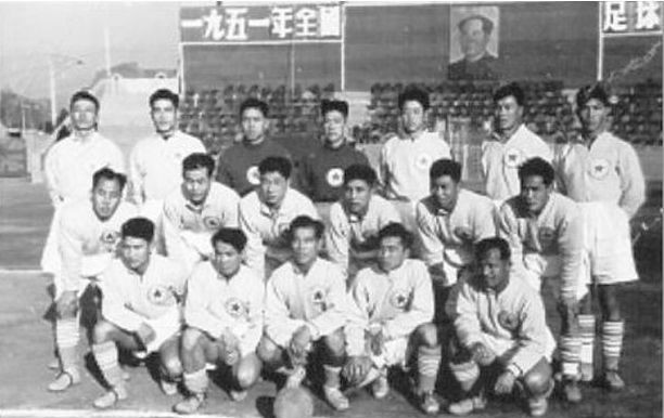 參加1951年全國足球比賽的華東區足球代表隊