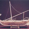 牙雕古船模型