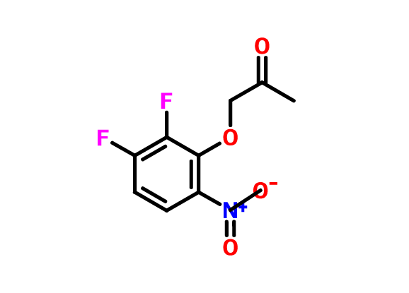 2-丙酮氧基-3,4-二氟硝基苯