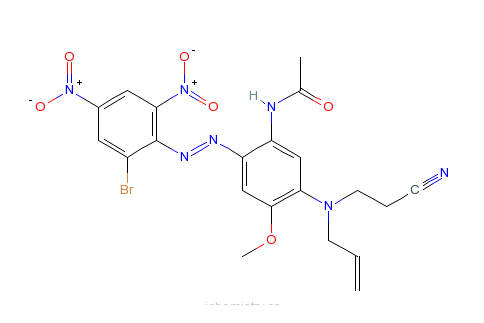 N-[2-（2-溴代-4,6-二硝基苯偶氮基）-5-[（2-氰基乙基）-2-丙烯基氨基]-4-甲氧基苯基]乙醯胺