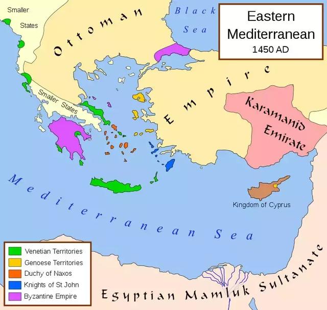 安納托利亞東南部的卡拉曼地區是奧斯曼帝國的不穩定因素
